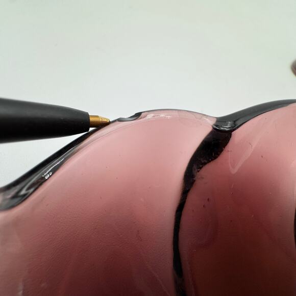 Vintage Hazel Atlas Moroccan Amethyst Snack Plates Swirl Pattern Set of 4 - Picture 5 of 6